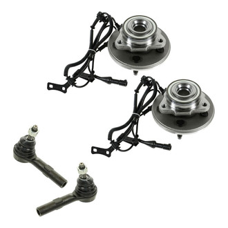 TRQ® - Front Steering Tie Rods and Suspension Kit