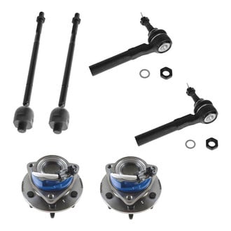 TRQ® - Front Steering Tie Rods and Suspension Kit