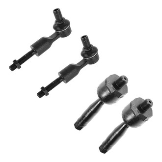 TRQ® - Front Driver and Passenger Side Steering Tie Rod End Kit