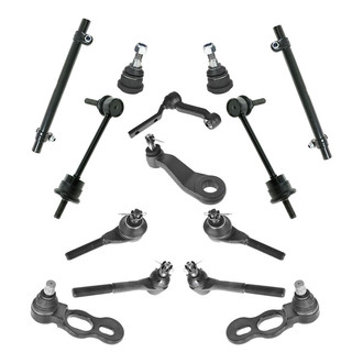 TRQ® - Front Steering Tie Rods and Suspension Kit