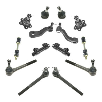 TRQ® - Front Steering Tie Rods and Suspension Kit