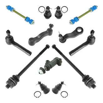 TRQ® - Front Steering Tie Rods and Suspension Kit