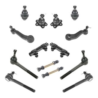 TRQ® - Front Steering Tie Rods and Suspension Kit