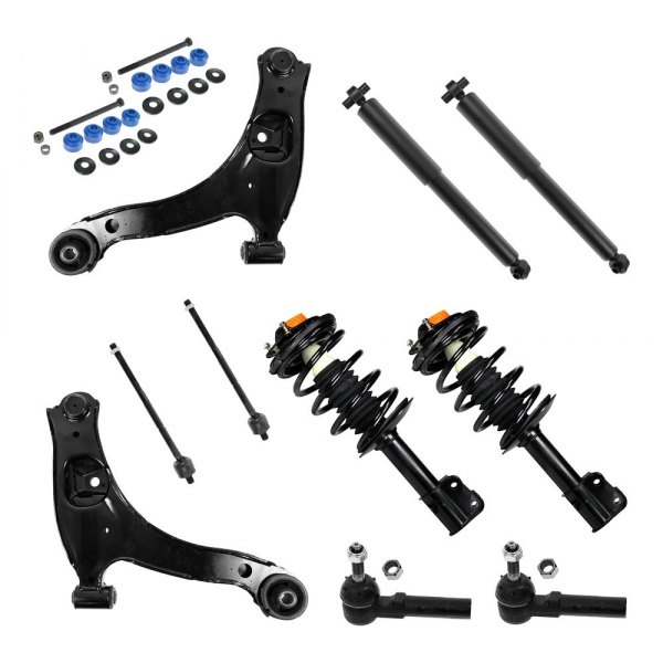 TRQ® - Front and Rear Shock Absorber and Suspension Kit