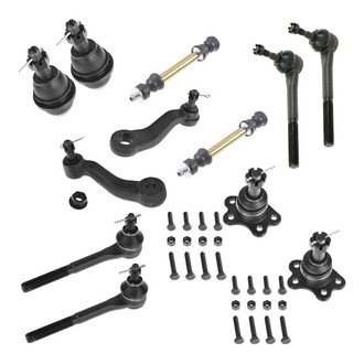 TRQ® - Front Steering Tie Rods and Suspension Kit