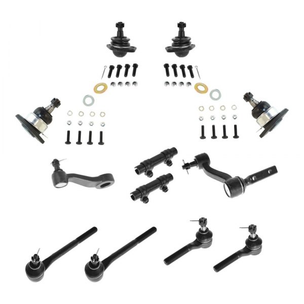 TRQ® - Front Steering Tie Rods and Suspension Kit