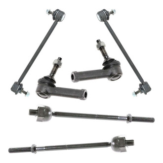 TRQ® - Front Steering Tie Rods and Suspension Kit