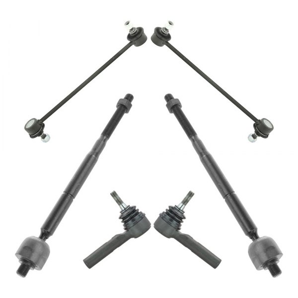 TRQ® - Front Steering Tie Rods and Suspension Kit
