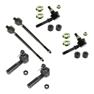 TRQ® - Front Steering Tie Rods and Suspension Kit