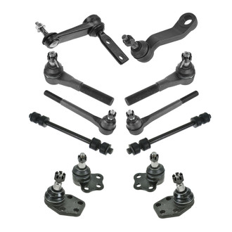 TRQ® - Front Steering Tie Rods and Suspension Kit