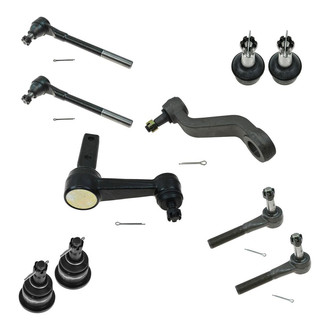 TRQ® - Front Steering Tie Rods and Suspension Kit