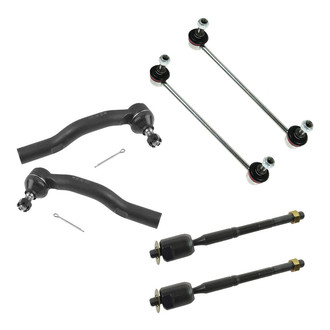 TRQ® - Front Steering Tie Rods and Suspension Kit