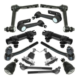 TRQ® - Front Steering Tie Rods and Suspension Kit
