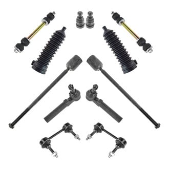 TRQ® - Front and Rear Steering Tie Rods and Suspension Kit