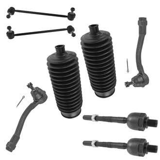 TRQ® - Front Steering Tie Rods and Suspension Kit