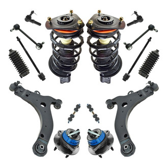 TRQ® - Front and Rear Shock Absorber and Suspension Kit