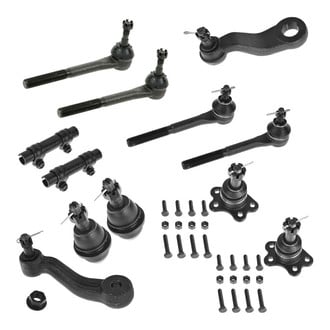 TRQ® - Front Steering Tie Rods and Suspension Kit
