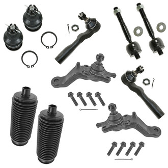 TRQ® - Front Steering Tie Rods and Suspension Kit