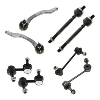 TRQ® - Front and Rear Steering Tie Rods and Suspension Kit