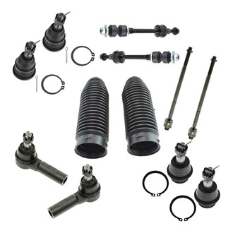 TRQ® - Front Steering Tie Rods and Suspension Kit