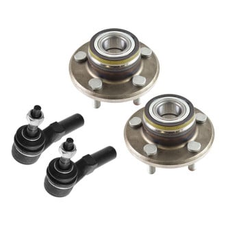 TRQ® - Front Steering Tie Rods and Suspension Kit