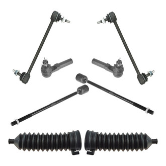 TRQ® - Front Steering Tie Rods and Suspension Kit
