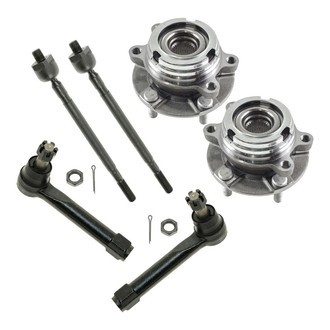 TRQ® - Front Steering Tie Rods and Suspension Kit