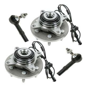 TRQ® - Front Steering Tie Rods and Suspension Kit