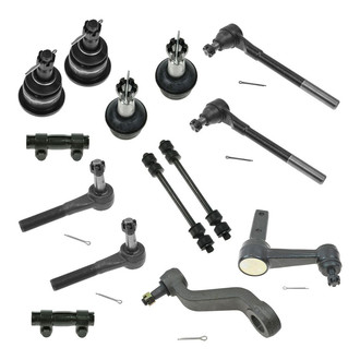 TRQ® - Front Steering Tie Rods and Suspension Kit