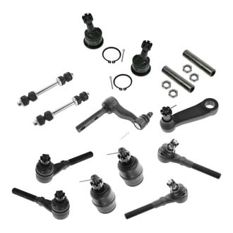 TRQ® - Front Steering Tie Rods and Suspension Kit