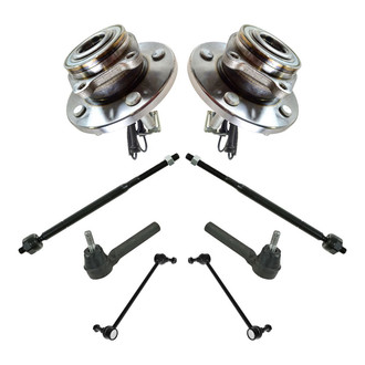 TRQ® - Front Steering Tie Rods and Suspension Kit