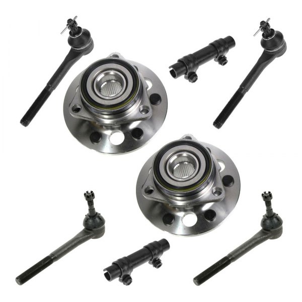 TRQ® - Front Steering Tie Rods and Suspension Kit