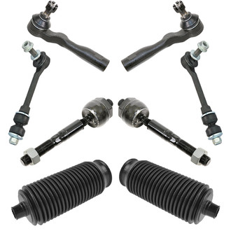 TRQ® - Front Steering Tie Rods and Suspension Kit