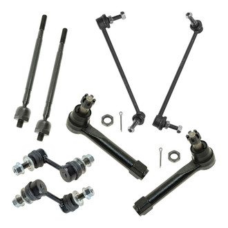 TRQ® - Front and Rear Steering Tie Rods and Suspension Kit