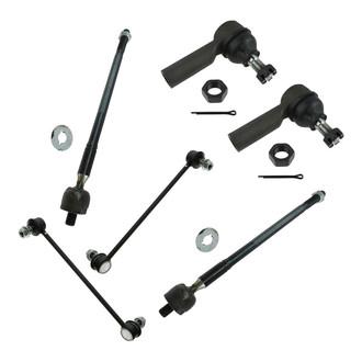 TRQ® - Front Steering Tie Rods and Suspension Kit