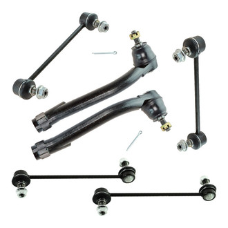 TRQ® - Front and Rear Steering Tie Rods and Suspension Kit
