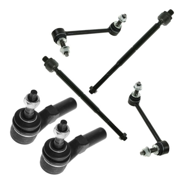 TRQ® - Front Steering Tie Rods and Suspension Kit