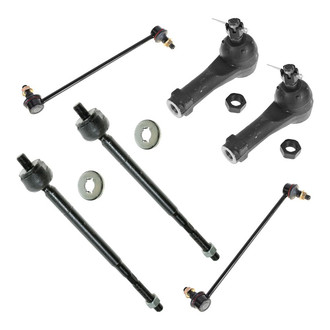 TRQ® - Front Steering Tie Rods and Suspension Kit