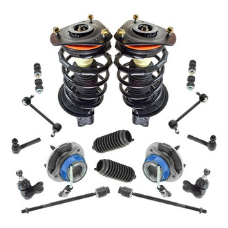 TRQ® - Front and Rear Shock Absorber and Suspension Kit
