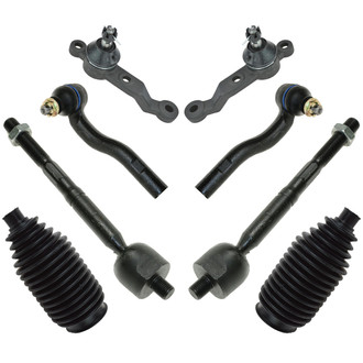 TRQ® - Front Steering Tie Rods and Suspension Kit