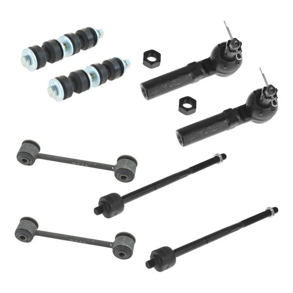 TRQ® - Front and Rear Steering Tie Rods and Suspension Kit