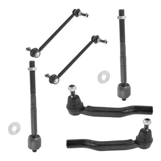 TRQ® - Front Steering Tie Rods and Suspension Kit