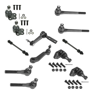 TRQ® - Front Steering Tie Rods and Suspension Kit