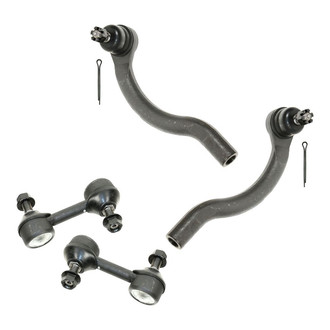 TRQ® - Front Steering Tie Rods and Suspension Kit