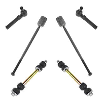 TRQ® - Front Steering Tie Rods and Suspension Kit