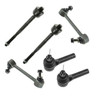 TRQ® - Front Steering Tie Rods and Suspension Kit