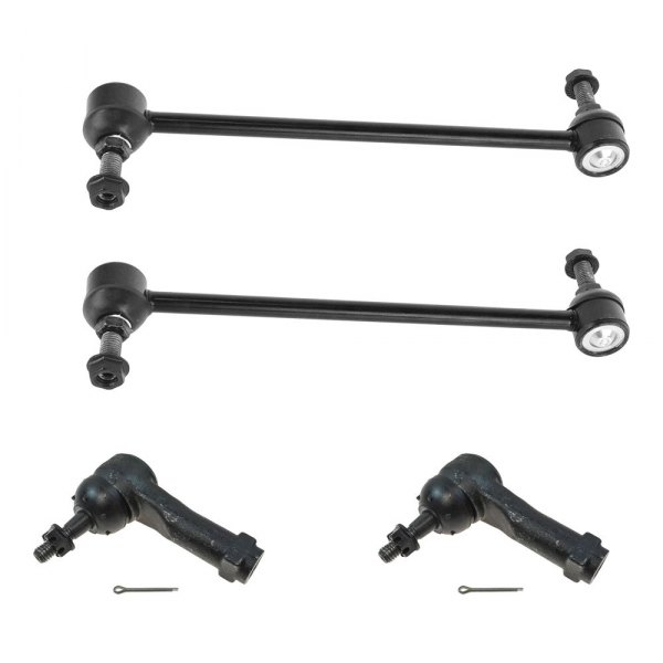 TRQ® - Front Steering Tie Rods and Suspension Kit