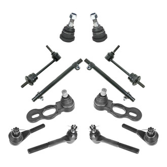 TRQ® - Front Steering Tie Rods and Suspension Kit