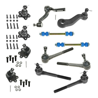 TRQ® - Front Steering Tie Rods and Suspension Kit