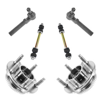 TRQ® - Front Steering Tie Rods and Suspension Kit